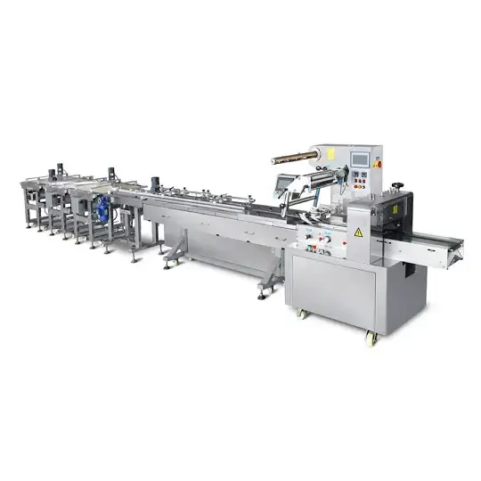 Automatische invoer- en verpakkingsproductielijn