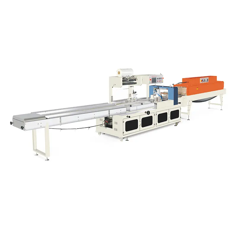 Automatische krimp- en krimpverpakkingsmachine met hoge snelheid