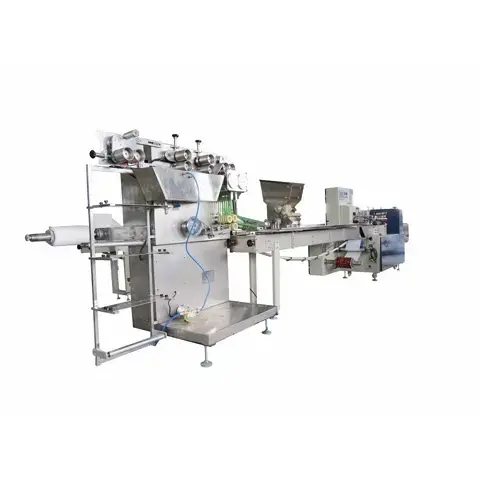 Verpakkingsmachine voor vochtige doekjes uit één stuk Verpakkingsmachine voor vochtige doekjes uit één stuk